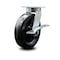 Service Caster 8 Inch Kingpinless Phenolic Wheel Swivel Caster with Brake SCC-KP30S820-PHR-SLB - alternate 1